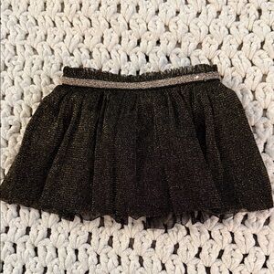 Okie dokie Black Sparkle Skirt